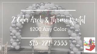 2 Color Arch & Throne Rental