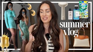 LUXURY VLOG | Party dresses, try on haul, luxury haul, summer baking, quiet luxury perfume | Pia