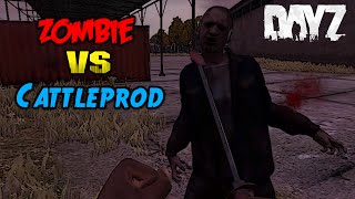 Zombie vs Cattleprod (DayZ Standalone)