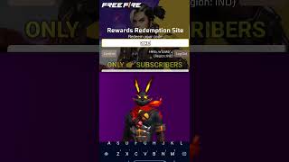 FREE FIRE REDEEM CODE GIVEAWAY 👍😜#giveaway #shorts #trending_#trendingshorts