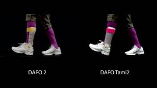 Brace movement | DAFO 2 and  DAFO Tami2 side-by-side comparison