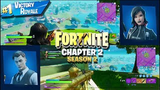 SPLIT SCREEN VICTORY ROYALE | Long Distance Snipes | Fortnite Chapter 2 Season 2