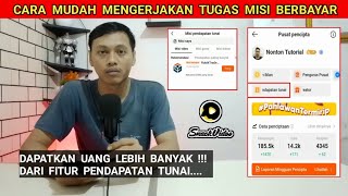 gampang banget ‼️ cara menjalankan misi pendapatan tunai Snack Video | misi berbayar Snack video