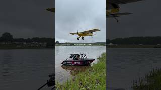 Jet boat and airplane synchronized running? 🔥 #rcjetboat #rcairplane #joenall2024