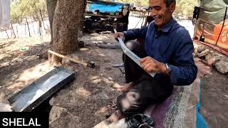 Nomadic handicrafts: making barbecue with hand tools