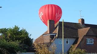 Headcorn, early morning balloon low flying over the village June 2024