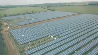 Eneco Swindon Solar Farm - Aerial Tour mid construction 19/02/14