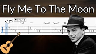 Fly Me To The Moon - Guitar Solo Tab Easy