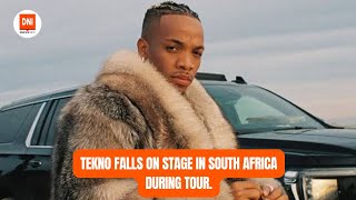 TEKNO FALLS ON STAGE IN SOUTH AFRICA DURING TOUR