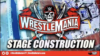 WWE Wrestlemania 37 Stage Construction (Drone Video Footage)