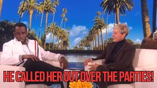 Diddy Calls Ellen Out for Not Attending His Parties While Giving Her All of the Details