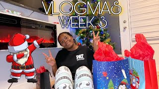 J'ACHETE/J'EMBALLE LES CADEAUX DE NOEL 🎁🎁🎅🏾🎄 | VLOGMAS WEEK 3