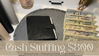 Cash Stuffing Paycheck 1 of December $800