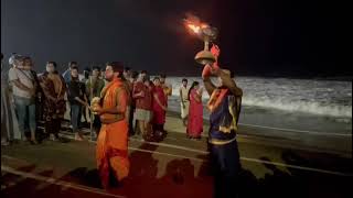 Jagatnath puja at sea beach wonderful feeling and positive vibes