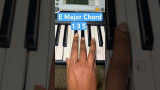 E Major Chord: E G# B #pianotutorial #musiceducation #musicteacher #musiced #shortsviral #music