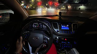 LATE NIGHT  RAINY POV DRIVE ASMR 🌧️