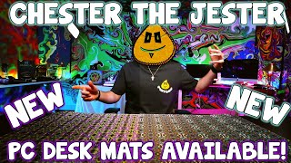 Puffbro 3D Desk Mat MERCH DROP Lime, Black & Blue  "Chester The Jester" NOW AVAILABLE!