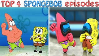 Naked SpongeBob + 3 more scenes / Among US