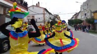 Desfile de carrozas y charangas , parte 1 Carnaval 2016, Madrigal de la Vera,