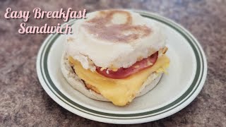 Easy Breakfast Sandwiches. Weight Watcher and Low Carb Keto