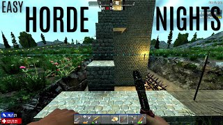 MAKING HORDE NIGHTS EASY - 7 Days To Die (E6) - Kinda Hardcore Mode