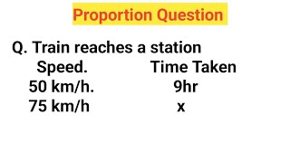 Proportion Question | Learn How To Solve This Question | Ratio And Proportion