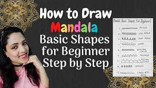 How to Draw Mandala Basic Shapes for Beginners Step by Step | Easy mandala art for beginners