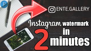 How To Create Trending Watermark With Instagram Logo In Mobile | How To Add Watermark To Your Image