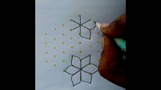 8*4 middle dots vacha🌺🌿🏵️🪷🌸🌿🌟❤️ kolangal/simple& easy small rangoli / chuk kala#mug gulu# sangrathi🔗