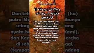 Surat Al Mu'minun 50: Isa Putra Maryam | Petikan Ayat Al Quran