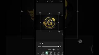 how to make logo on phone | gaming logo design PicsArt #shortsvideo