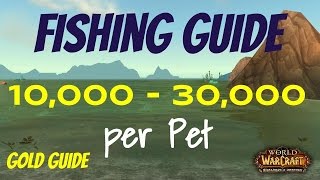 WoW Fishing Gold Guide: Make 850 - 2500 Gold Per Hour + Get 10k-30k Gold per Pet + Mount Guide, WoD