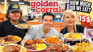 1st Time At Golden Corral BUFFET Ft. 50 Competitive Eaters!