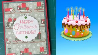 Christmas Birthday Card using an Awesome Technique!