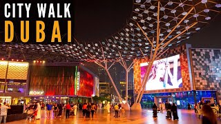 City Walk Dubai Complete Walk | City Walk Dubai At Night | 4K | Downtown Dubai Tourist Attraction