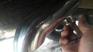 MITSUBISHI STRADA/MONTERO SPORTS tail in pipe installation JET sounds