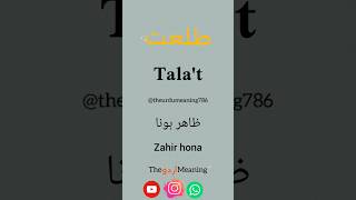 Talat name meaning | islamic name meaning | #namemaening #india #arabicnames #viralvideo