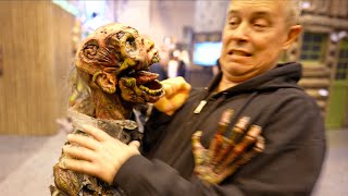 Zombies Attack People at Halloween Convention | Zombie Puppet Props