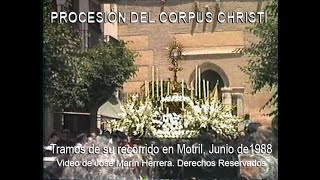 Procesión Corpus Christi 1988, en Motril