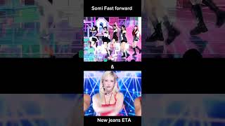 somi fast forward & new jeans eta #kpop #newjeans #somi