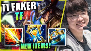 T1 FAKER PLAYING TWISTED FATE W/ NEW ITEMS VS ZOE | S11 T1 PLAYERS STREAM HIGHLIGHTS