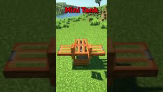 minecraft: a mini tank machine in minecraft!!!⛓️‍💥😱#minecraft #shorts