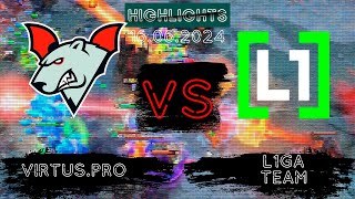 🟥ТЯНУЛИ ДО ПОСЛЕДНЕЙ СЕКУНДЫ | Virtus.pro vs L1GA TEAM TI 2024: QC EEU | 16.06.2024