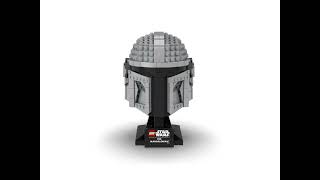 Lego Set 75328 Star Wars The Mandalorian Helmet 360 View