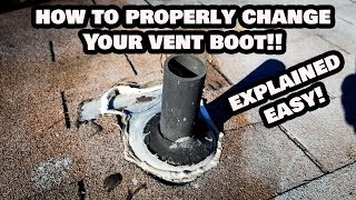 How to Change a Vent Boot on Your Roof Any Size Pipe