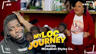 VLOG | My Loc Journey…she made my hair feel SO GOOD🤤 | #CJTheBarberProdigy feat Medallion Styles Co