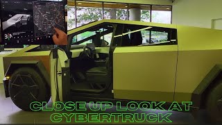 Close up look at Cybertruck