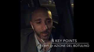 5 Key Points: I tempi di azione del Botulino