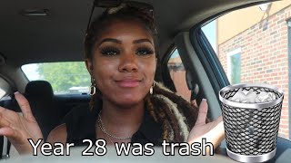 Year 28 was trash!!!! Not wanting to celebrate 29 | Car vent session | Ashley Lynn Beauty