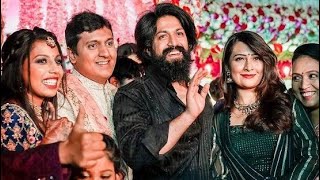 Yash with Radhika Pandith Happy Moments in Friend Marriage Function | Radhika Pandith | KGF2 Yash